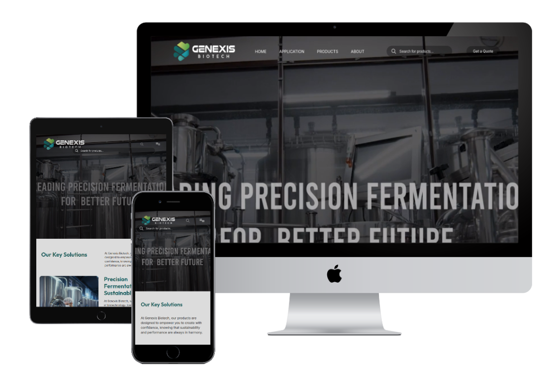 Genexies biotech mockup
